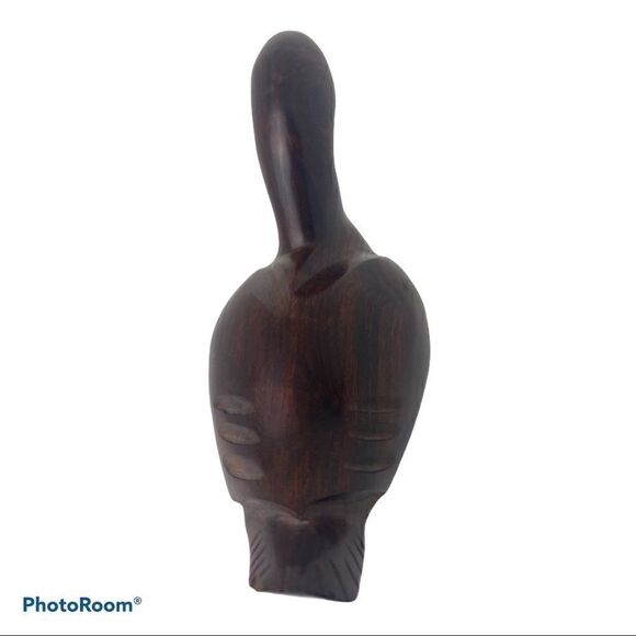 Antique Wood Duck Hunting Decoy Hand Carved 8" - Picture 5 of 10